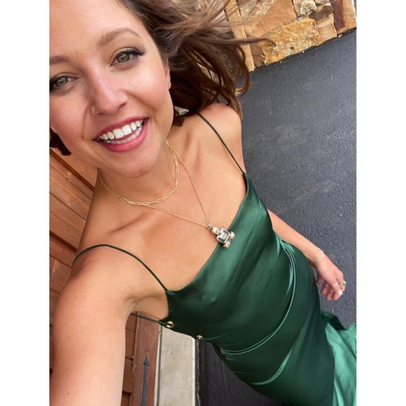 green emerald velvet dress Corrina Green Maxi Dress